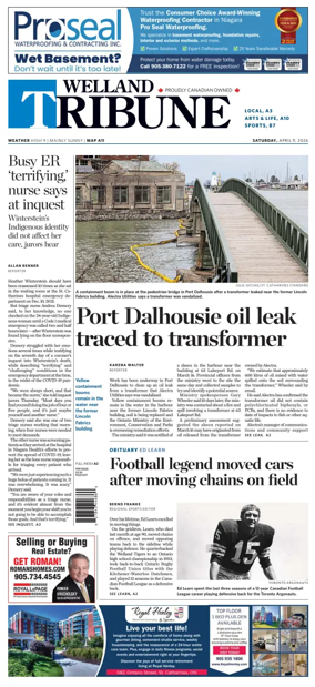 Cover of The Welland Tribune