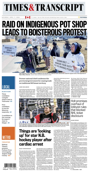 Cover of Times & Transcript