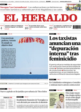 Cover of El Heraldo (Colombia)