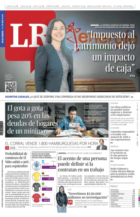 Cover of La Republica (Colombia)