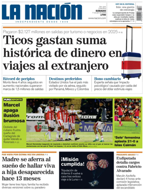 Cover of La Nacion (Costa Rica)