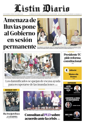 Cover of Listin Diario