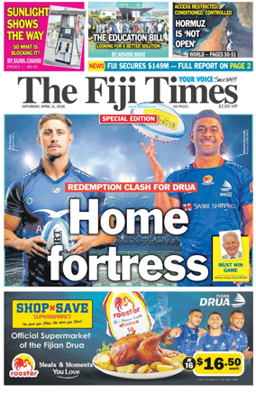Cover of The Fiji Times