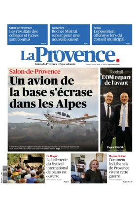 Cover of La Provence Salon-de-Provence / Pays salonais