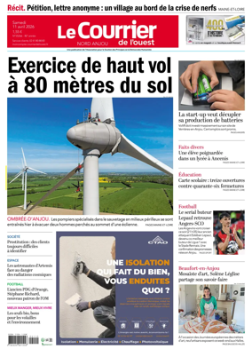 Cover of Le Courrier de l’Ouest (Nord Anjou)