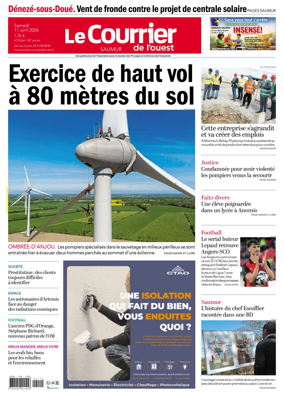 Cover of Le Courrier de l’Ouest (Saumur)