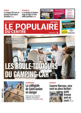 Cover of Le Populaire du Centre (Haute-Vienne)