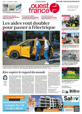 Cover of Ouest France (Challans / Saint-Gilles-Croix-de-Vie)
