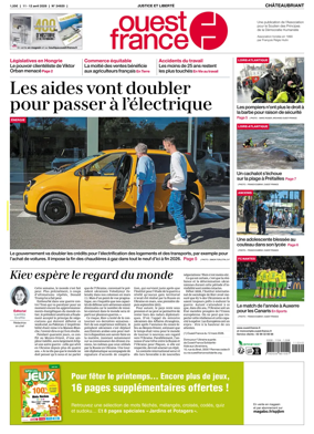 Cover of Ouest France (Chateaubriant)