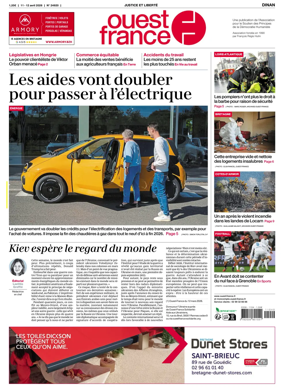 Cover of Ouest France (Dinan)