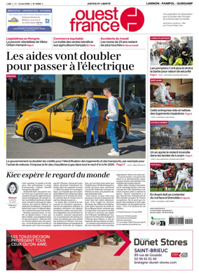 Cover of Ouest-France (Lannion / Paimpol / Guingamp)