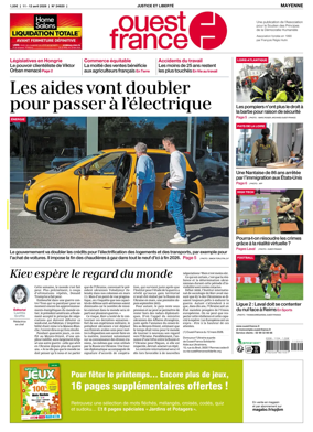 Cover of Ouest France (Mayenne)
