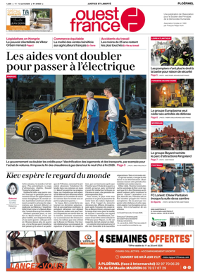 Cover of Ouest France (Ploermel)