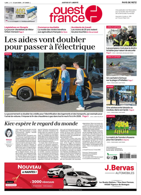 Cover of Ouest France (Pornic / Pays de Retz)
