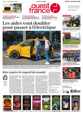 Cover of Ouest France (Redon / Pays de Vilaine)