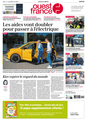 Cover of Ouest France (Sarthe)
