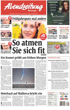 Cover of Abendzeitung Munchen