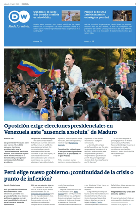 Cover of Deutsche Welle (Spanish edition)