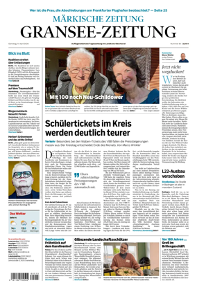 Cover of Gransee-Zeitung