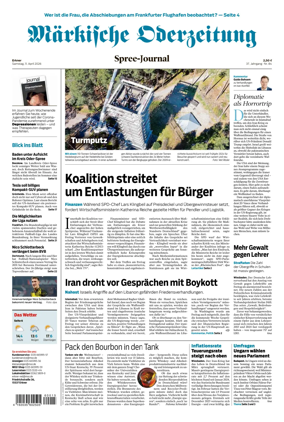 Cover of Markische Oderzeitung Erkner