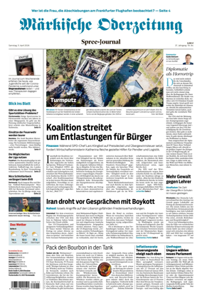 Cover of Markische Oderzeitung Spree-Journal