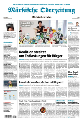 Cover of Markische Oderzeitung Strausberg
