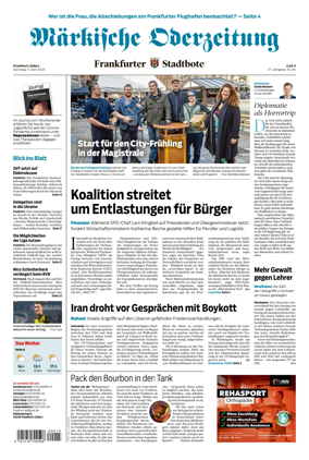 Cover of Markische Oderzeitung Frankfurt (Oder)