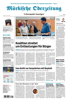 Cover of Markische Oderzeitung Uckermarkanzeiger