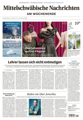 Cover of Mittelschwaebische Nachrichten