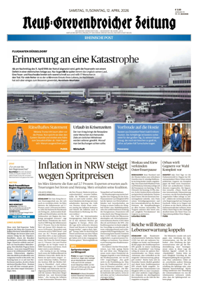 Cover of Neuss-Grevenbroicher Zeitung Neuss