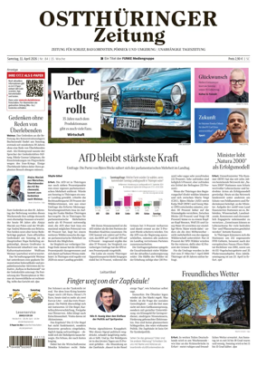 Cover of Ostthuringer Zeitung (Posneck)