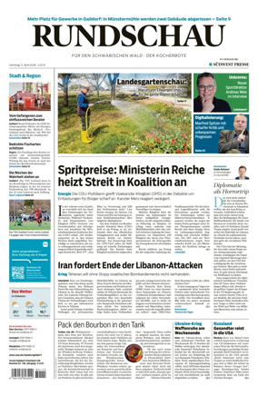 Cover of Rundschau fur den Schwabischen Wald – Der Kocherbote