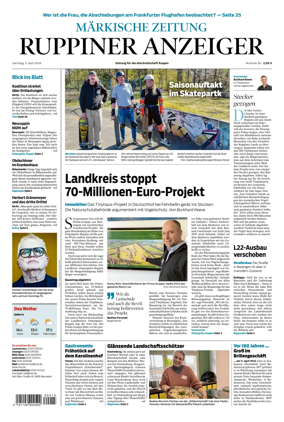 Cover of Ruppiner Anzeiger