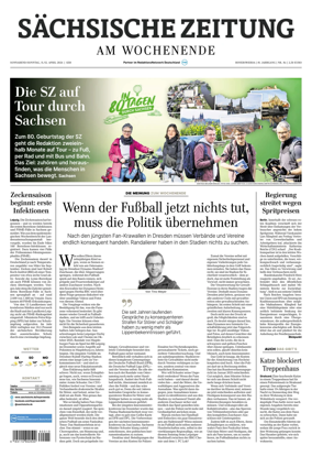 Cover of Sachsische Zeitung (Hoyerswerda)