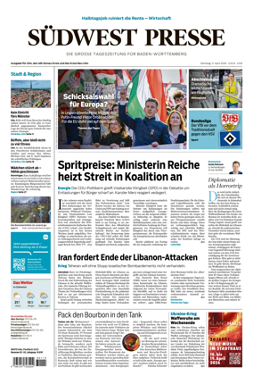 Cover of Sudwest Presse