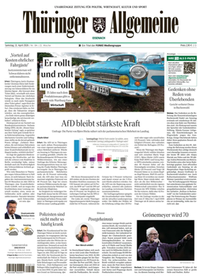 Cover of Thuringer Allgemeine (Eisenach)