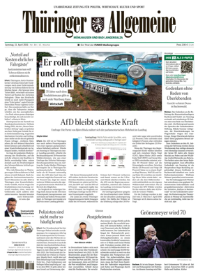 Cover of Thuringer Allgemeine (Muhlhausen und Bad Langensalza)