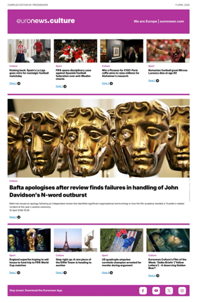 Cover of Euronews Culture and Sport Compiled Edition