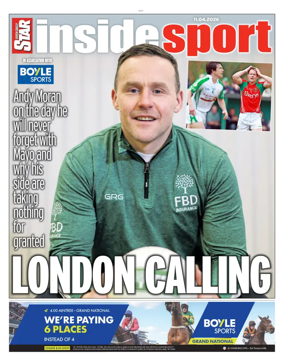Cover of Irish Daily Star - Inside Sport