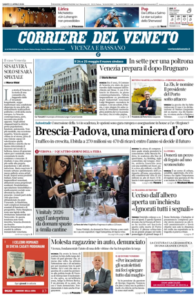 Cover of Corriere del Veneto (Vicenza e Bassano)