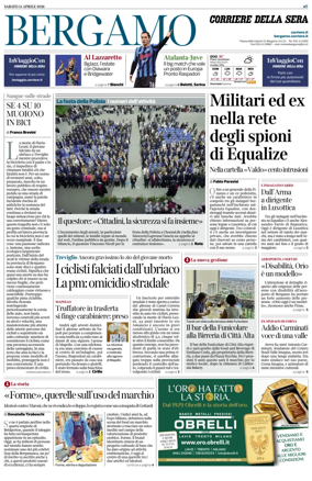 Cover of Corriere della Sera (Bergamo)
