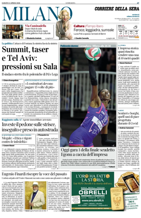 Cover of Corriere della Sera (Milano)