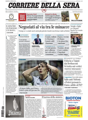 Cover of Corriere della Sera