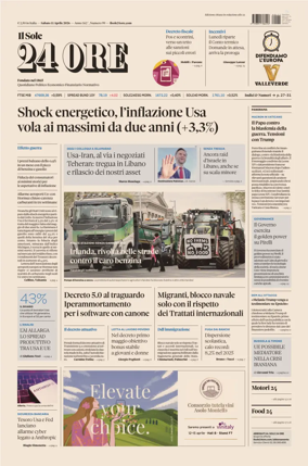 Cover of Il Sole 24 Ore
