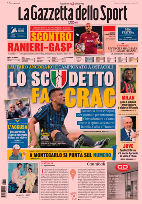 Cover of La Gazzetta dello Sport