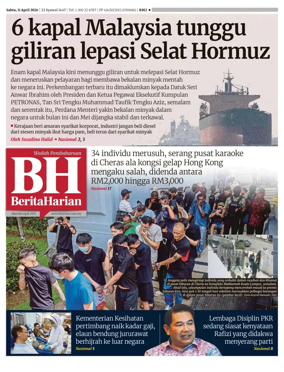 Cover of Berita Harian