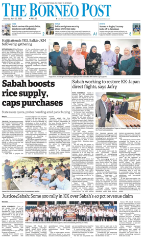 Cover of The Borneo Post (Sabah)