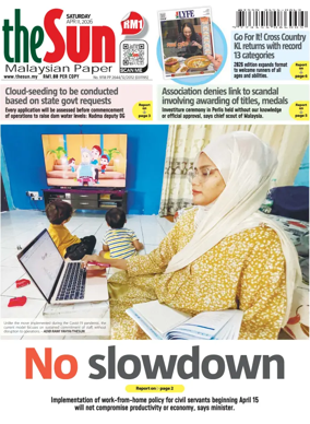 Cover of The Sun (Malaysia)