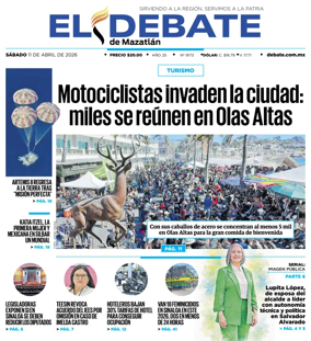Cover of El Debate de Mazatlan