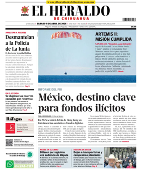 Cover of El Heraldo de Chihuahua